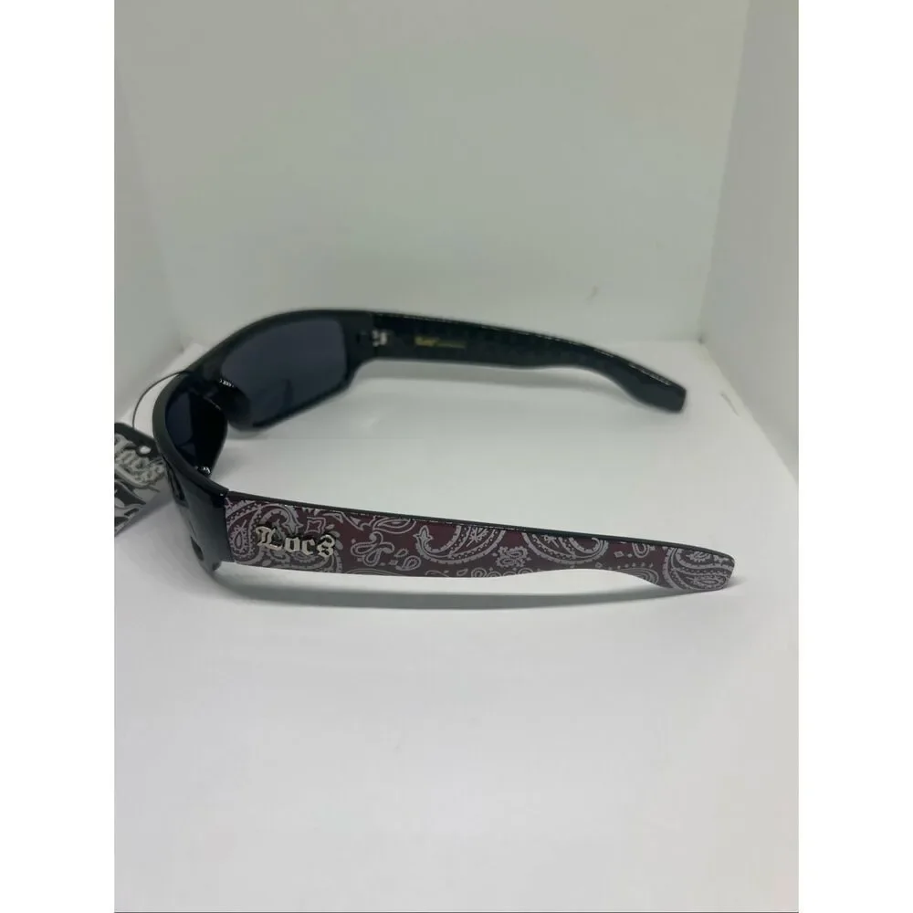 Locs Bandana Design Wraparound Sunglasses UV400 – New
